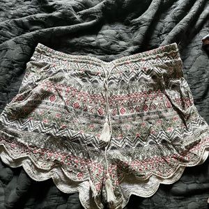 Aztec print aero shorts